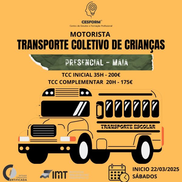 Transporte Coletivo de Crianças - Formação Inicial - Image 2